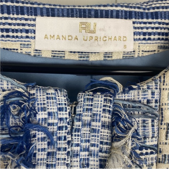 Amanda Uprichard Tweed Peplum Jacket / Blazer Aztec Design with Fringe, Revolve - Picture 4 of 8